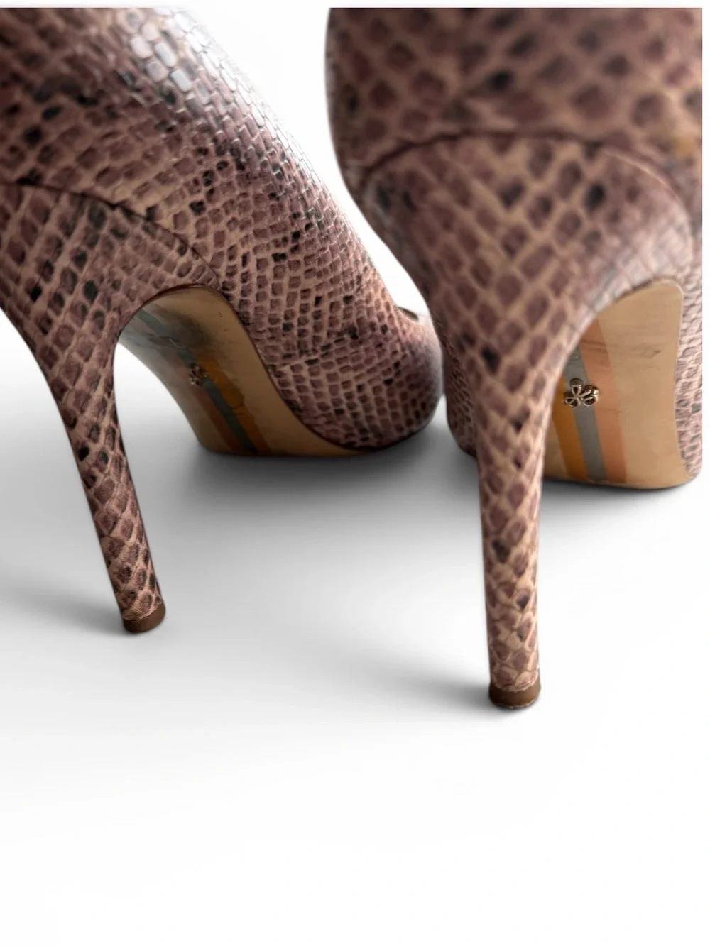 Sam Edelman Hazel Snake Print Leather Pumps Size 9
